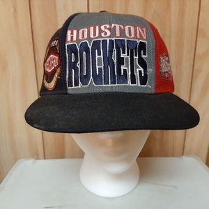 90s Drew Pearson Houston Rockets Snapback Hat SAMPLE